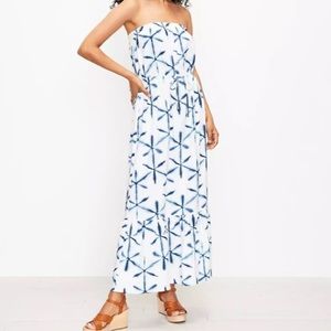 Loft strapless maxi dress